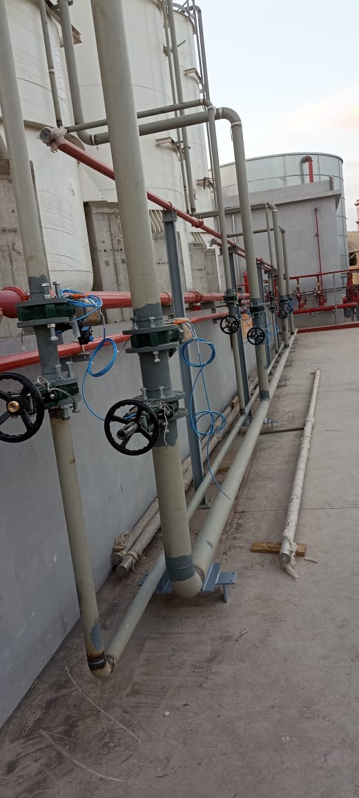 Installation d'un réseau de tuyauterie industrielle